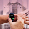pTron Reflect Callz 2.01" Smartwatch with Bluetooth Calling, Full Touch Square Display, 600 NITS, Functional Crown, 100+ Watch Faces, HR, SpO2, 5 Days Battery Life & IP68 (Blue)