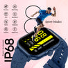 pTron Reflect Callz 2.01" Smartwatch with Bluetooth Calling, Full Touch Square Display, 600 NITS, Functional Crown, 100+ Watch Faces, HR, SpO2, 5 Days Battery Life & IP68 (Blue)