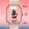 pTron Reflect Callz 2.01" Smartwatch with Bluetooth Calling, Full Touch Square Display, 600 NITS, Functional Crown, 100+ Watch Faces, HR, SpO2, 5 Days Battery Life & IP68 (Pink)