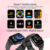 pTron Reflect Callz 2.01" Smartwatch with Bluetooth Calling, Full Touch Square Display, 600 NITS, Functional Crown, 100+ Watch Faces, HR, SpO2, 5 Days Battery Life & IP68 (Black)