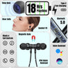 pTron Intunes Magic In-Ear Bluetooth 5.0 Wireless Headphones with Deep Bass, 18H Playtime, Clear Calls, Dual Device Pairing Wireless Neckband, Fast Type-C Charge, Voice Assistant & IPX4 (Jet Black)