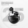 pTron Bassbuds Fute TWS Earbuds with Mic, Bluetooth V5.1 Wireless Headphones, 13mm Driver, 25Hrs Playtime, Snug-Fit In-Ear Buds, Touch Control, Voice Assistant & Type C Fast Charging (Pearl Black)