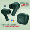 pTron Bassbuds Duo in-Ear Wireless Earbuds, Immersive Sound, 32H Playtime, Clear Calls TWS Earbuds, Bluetooth V5.1 Headphone, Type-C Fast Charging, Voice Assistant & IPX4 Water Resistant (Green)