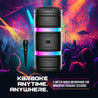 pTron Fusion Quad 40W Karaoke Bluetooth Party Speaker, Immersive Sound, RGB Lights, 3mtr Karaoke Mic, Mic Volume Control, 5 Equaliser, BT/USB/SD Card Playback & Type-C Charging (Black)