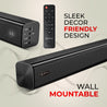pTron Jazz Pro 160W Soundbar with Wired Subwoofer for TV, 2.1 CH, Cinematic Sound, Multi-Connectivity BT5.3/HDMI ARC/Opt in/Aux/USB, 3 EQ Modes Movie/Music/News, Remote Control & LED Display (Black)