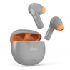 pTron Bassbuds NX in Ear TWS Earbuds, TruTalk AI-ENC Calls, 32Hrs Playtime, 13mm Drivers, Bluetooth 5.3 Wireless Headphone, Voice Assistant, Type-C Fast Charging & IPX5 Water Resistant (Cool Gray)