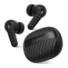 pTron Bassbuds Bliss Quad Mic In-Ear TWS Earbuds with TruTalk ENC Calls, 40H Playtime, 50ms Game/Music Modes, BT5.3 Headphones, Type C Fast Charging & IPX5 Water Resistant (Black)