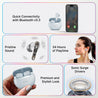 pTron Bassbuds Astra In-Ear TWS Earbuds with Stereo Sound, 34Hrs Playtime, Stereo Calls, Bluetooth V5.3 Headphones with Quick Pairing, Touch Control, Voice Assistant, Type C Charging & IPX4 (Grey)