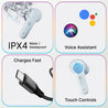 pTron Bassbuds Astra In-Ear TWS Earbuds with Stereo Sound, 34Hrs Playtime, Stereo Calls, Bluetooth V5.3 Headphones with Quick Pairing, Touch Control, Voice Assistant, Type C Charging & IPX4 (Grey)