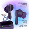 pTron Zenbuds 1 ANC TWS Earbuds with 28dB Active Noise Cancellation TWS, Quad Mic TruTalk ENC Calls, 60Hrs Playtime, 45ms Game/Movie Mode & in-Ear Bluetooth 5.3 Wireless Headphones (Deep Purple)
