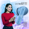 pTron Zenbuds 1 ANC TWS Earbuds with 28dB Active Noise Cancellation TWS, Quad Mic TruTalk ENC Calls, 60Hrs Playtime, 45ms Game/Movie Mode & in-Ear Bluetooth 5.3 Wireless Headphones (Sky Blue)