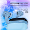 pTron Zenbuds 1 ANC TWS Earbuds with 28dB Active Noise Cancellation TWS, Quad Mic TruTalk ENC Calls, 60Hrs Playtime, 45ms Game/Movie Mode & in-Ear Bluetooth 5.3 Wireless Headphones (Sky Blue)