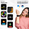 pTron Pulsefit Vibe Smartwatch with 1.85" Full Touch Display, Bluetooth Calling, 600 NITS, Digital Crown, 100+ Watch Faces, HR, SpO2, Sports Mode, Voice Assistant, 5 Days Battery Life & IP68 (Black)