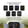 pTron Pulsefit Ace Smartwatch with 2.01" Full Touch Display, Bluetooth Calling, 600 NITS, Metal Frame, 100+ Watch Faces, HR, SpO2, Sports Mode, Voice Assist, 5 Days Battery Life & IP68 (Silver)