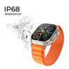pTron Pulsefit Ultra Smartwatch with Bluetooth Calling, 2.01" Full Touch Display, 650 NITS, Digital Crown, Metal Frame, 100+ Watch Faces, HR, SpO2, Voice Assistant, IP68 & 5 Days Battery Life (Orange)