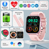 pTron Pulsefit Vibe Smartwatch with 1.85" Full Touch Display, Bluetooth Calling, 600 NITS, Digital Crown, 100+ Watch Faces, HR, SpO2, Sports Mode, Voice Assistant, 5 Days Battery Life & IP68 (Pink)