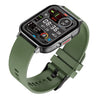 pTron Pulsefit Ace Smartwatch with 2.01" Full Touch Display, Bluetooth Calling, 600 NITS, Metal Frame, 100+ Watch Faces, HR, SpO2, Sports Mode, Voice Assist, 5 Days Battery Life & IP68 (Green)