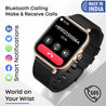 pTron Pulsefit Vibe Smartwatch with 1.85" Full Touch Display, Bluetooth Calling, 600 NITS, Digital Crown, 100+ Watch Faces, HR, SpO2, Sports Mode, Voice Assistant, 5 Days Battery Life & IP68 (Gold)