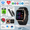 pTron Pulsefit Vibe Smartwatch with 1.85" Full Touch Display, Bluetooth Calling, 600 NITS, Digital Crown, 100+ Watch Faces, HR, SpO2, Sports Mode, Voice Assistant, 5 Days Battery Life & IP68 (Gold)