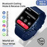 pTron Pulsefit Vibe Smartwatch with 1.85" Full Touch Display, Bluetooth Calling, 600 NITS, Digital Crown, 100+ Watch Faces, HR, SpO2, Sports Mode, Voice Assistant, 5 Days Battery Life & IP68 (Blue)