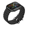 pTron Pulsefit Ethos Smartwatch with 1.85" Full Touch Display, Bluetooth Calling, 600 NITS, Digital Crown, Metal Frame, 100+ Watch Faces, HR, SpO2, Voice Assist & 5 Days Battery Life (Black)