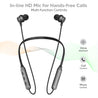 pTron Tangent Duo in Ear Wireless Headphones with Mic, 13mm Driver, Bluetooth V5.2, Dual Device Pairing, Fast Charging Type-C Wireless Neckband, Voice Assistant & IPX4 Water Resistant (Black/Cool Grey)