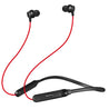 pTron Tangent Duo in Ear Wireless Headphones with Mic, 13mm Driver, Bluetooth V5.2, Dual Device Pairing, Fast Charging Type-C Wireless Neckband, Voice Assistant & IPX4 Water Resistant (Red & Jet Black)