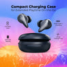 pTron Bassbuds Wave with TruTalk AI-ENC Calls, Movie/Music Modes, Deep Bass, BT5.3 Wireless Headphones, 40Hrs Combined Playtime, in-Ear TWS Earbuds, Touch Control, Type-C Fast Charging & IPX4 (Ash Blue)