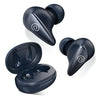 pTron Bassbuds Wave with TruTalk AI-ENC Calls, Movie/Music Modes, Deep Bass, BT5.3 Wireless Headphones, 40Hrs Combined Playtime, in-Ear TWS Earbuds, Touch Control, Type-C Fast Charging & IPX4 (Ash Blue)