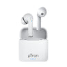 pTron Bassbuds Vista In-Ear TWS Earbuds, HD Mic for Clear Calls, Immersive Audio, Snug-fit Buds, Bluetooth v5.1 with Quick Pairing, Passive Noise Cancelation, Voice Assist & IPX4 (Snow White)