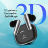 pTron Basspods Tour TWS Earbuds with 3D AudioScape, 45Hrs Playtime, TruTalk AI-ENC Calls, 50ms Low Latency Sync, BT v5.3, Type-C Fast Charging, Voice Asst. & IPX5 Water Resistant (Black)