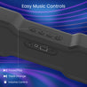 pTron Fusion RB 18W Bluetooth Soundbar Speaker with Pristine Sound, Vibrant RGB Lights, Mini Soundbar for Phone/TV/Laptop/Tablets/Projectors, BT5.3/FM Radio/Aux/TF Card/USB Playback (Royal Black)