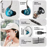 pTron Boom Play X2 In-Ear Type C Wired Headphones with Mic, IEM Design, 13mm Drivers for Pristine Audio, 1.2m Tangle-free Cable, In-line Controls & Wide Compatibility (Bold Blue)