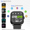 pTron Pulsefit P261 Smartwatch with BT Calling, 1.7" Full Touch Display, 500 NITs Screen, Heart Rate Monitor, SpO2, 100+ Watch Faces, Notifications, 5 Days Runtime, Sports Mode & IP68 Waterproof (Black)