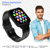 pTron Pulsefit P261 Smartwatch with BT Calling, 1.7" Full Touch Display, 500 NITs Screen, Heart Rate Monitor, SpO2, 100+ Watch Faces, Notifications, 5 Days Runtime, Sports Mode & IP68 Waterproof (Black)