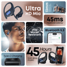 pTron Bassbuds Glide in-Ear TWS Earbuds with Dual Ultra HD Mic & TruTalk AI-ENC, 13mm HyperDrive Transducers, 45H Playtime, 45ms HyperLow-Latency, BT v5.3, Type-C Charging & IPX5 (Black)