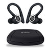 pTron Bassbuds Sports ENC TWS Earbuds, Built-in HD Mic for Stereo Calls, Earhooks, 48H Playtime, Snug-fit In-Ear Design, BT v5.3, Immersive Sound, Movie/Music Mode, IPX4 & Type-C Charging (Jet Black)