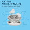 pTron Basspods P11 In-Ear TWS Earbuds with Built-in Mic, Mini Size, 24hrs Playtime, Pristine Sound, Movie/Music Modes, Bluetooth V5.1,Voice Assistant, Touch Control, Type-C Charging & IPX4 (Snow White)