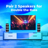 pTron Fusion Theatre 60W Karaoke Bluetooth Party Speaker with Punchy Stereo Sound, Rhythmic RGB Lights, 3m Wired Mic, 6H Playtime, 5 Equalisers, BT/USB/SD Card Playback & Type-C Charging (Coal Black)
