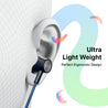 pTron Tangent Evolve w/ 50Hrs Playtime, HD Mic, Pristine Sound, 14mm Drivers, Bluetooth V5.3 w/Dual-Device Pairing Wireless Neckband, Magnetic Buds, Voice Assistant, Type-C Fast Charging & IPX4 (Black & Blue)