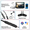 pTron Tangent Evolve w/ 50Hrs Playtime, HD Mic, Pristine Sound, 14mm Drivers, Bluetooth V5.3 w/Dual-Device Pairing Wireless Neckband, Magnetic Buds, Voice Assistant, Type-C Fast Charging & IPX4 (Black)