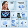 pTron Basspods P81 in-Ear Wireless Earbuds, Pristine Sound, 32Hrs Playtime, Clear Calls TWS Earbuds, Bluetooth V5.1 Headphone, Type-C Fast Charging, Voice Assist & IPX4 Water Resistant (Blue Matt)