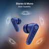 pTron Bassbuds Spark in-Ear TWS Earbuds with Stereo Sound, 40Hrs Playtime, Stereo Calls, Bluetooth V5.3 Headphones with Quick Pairing, Touch Control, Voice Assistant, Type C Charging & IPX5 (Blue)