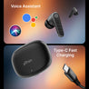 pTron Bassbuds Spark in-Ear TWS Earbuds with Stereo Sound, 40Hrs Playtime, Stereo Calls, Bluetooth V5.3 Headphones with Quick Pairing, Touch Control, Voice Assistant, Type C Charging & IPX5 (Black)