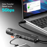 pTron Nexo 8-in-1 Type C to HDMI USB Hub w/ 4K@30Hz HDMI, 100Mbps Ethernet, 100W PD Charging, USB 3.0, USB 2.0, USB-C 2.0 Data, microSD/SD Card Slots for All Type C Devices, MacBook, Laptop, PC (Black)