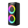 pTron Fusion Saga 48W Bluetooth Party Speaker w/Pristine Sound, Dual Drivers, Rhythmic RGB Lights, 6Hrs Playtime, BT5.3/Aux/TF Card/USB Playback Modes, Type-C Charging, Portable Design (Black)