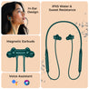 pTron Tangent Rush w/ 50Hrs Playtime, Pristine Sound, Dual-Device Pairing, Bluetooth 5.4 Wireless in-Ear Earphones with Mic, Voice Assistant, Type-C Fast Charging & IPX5 Water Resistant (Green)
