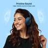 pTron Studio Evo 70hrs Playtime Wireless Over Ear Headphones with HD Mic, Low-Latency Game/Movie/Music Modes, Punchy Bass, BT5.3, Dual Device Pairing, Voice Assistant & Type-C Fast Charging (Blue)