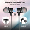 pTron Tangent Buzz w/ 50Hrs Playtime, Pristine Sound, Dual-Device Pairing, Bluetooth 5.4 Wireless in-Ear Earphones with Mic, Hall Switch Function, Voice Assistant, Type-C Fast Charging & IPX5 (Black)