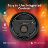 pTron Fusion Theatre 60W Karaoke Bluetooth Party Speaker w/Punchy Stereo Sound, Rhythmic RGB Lights, 3m Wired Mic, 6Hrs Playtime, 5 Equalisers, BT/USB/SD Card Playback & Type-C Charging (Raven Black)